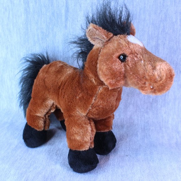 HORSE GANZ Brown Arabian HM101 Plush Toy 9" Webkinz NO CODE Stuffed Animal - Picture 4 of 4
